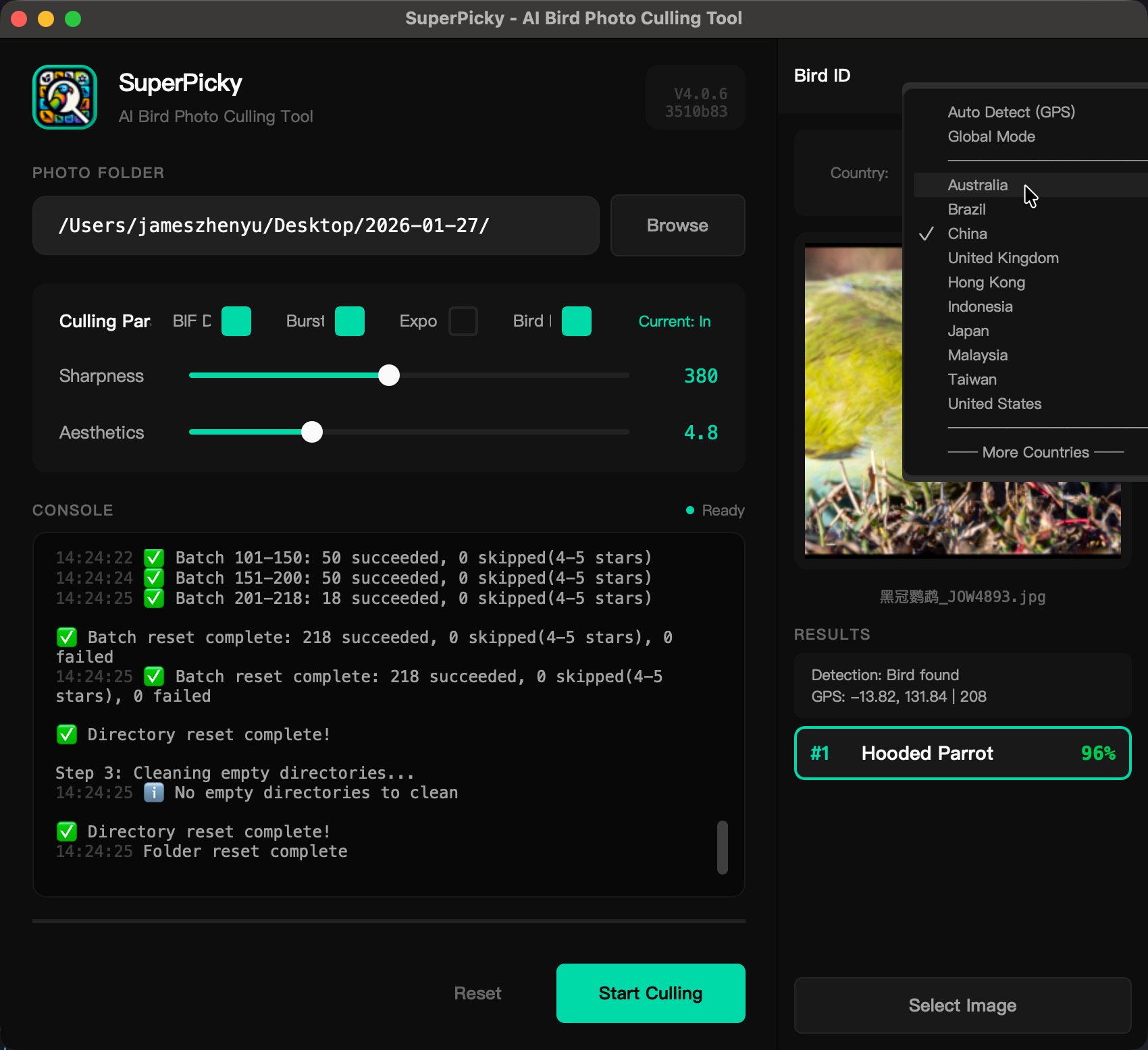 Avonet / eBird Integration